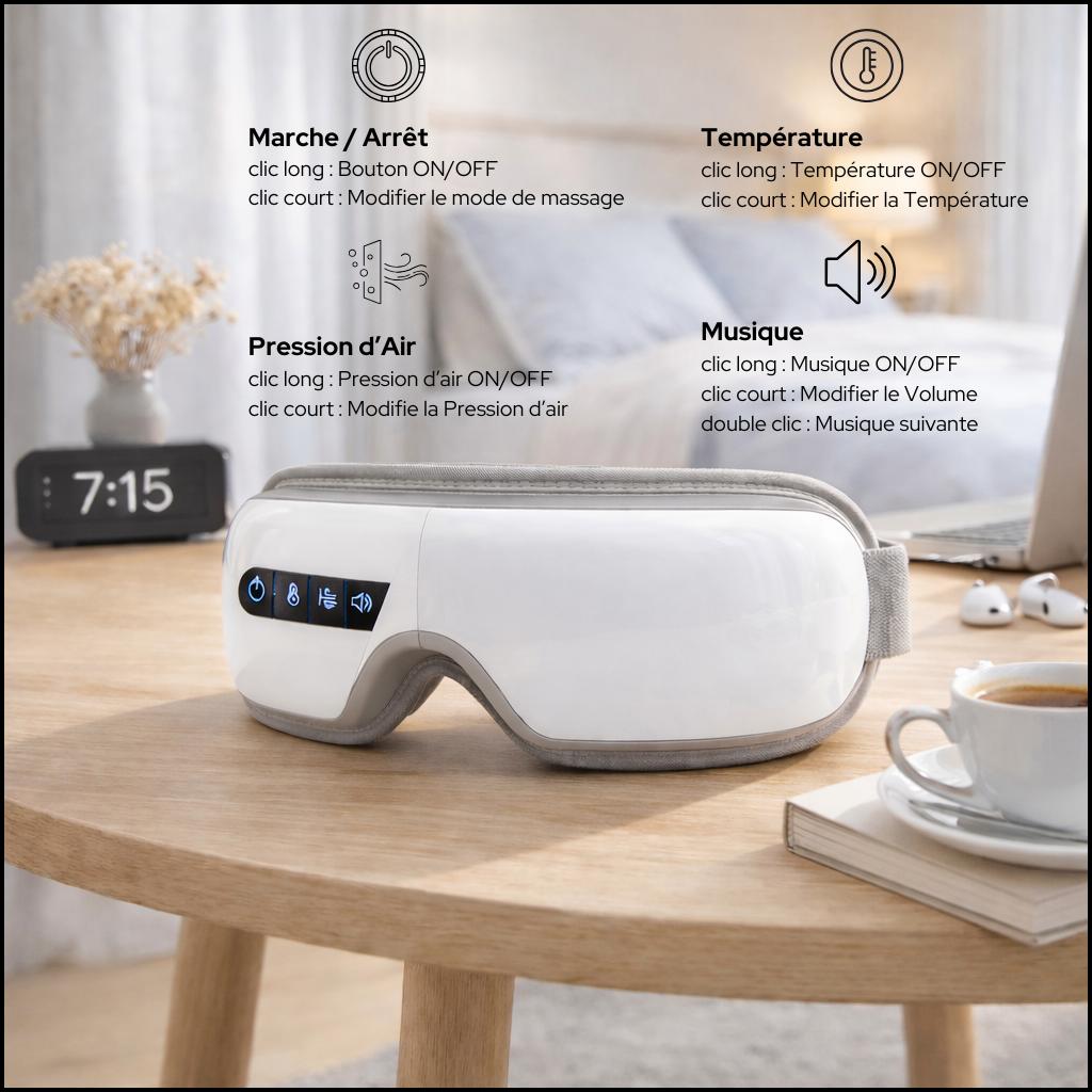 Relax'Optic™ : Masque de Massage Oculaire Intelligent